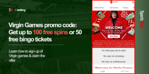 Virgin Games promo code: Get 100 free spins