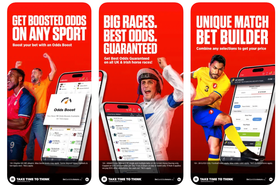 Ladbrokes app store UK homepage