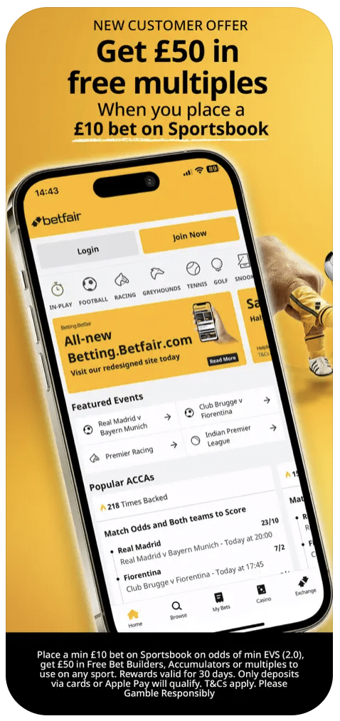 Betfair boosts & promotions