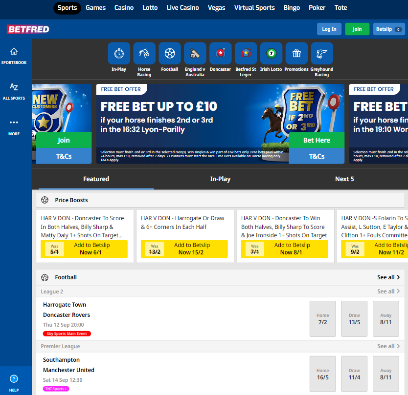 Betfred site