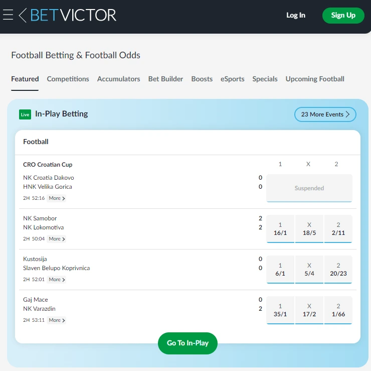 Betvictor website