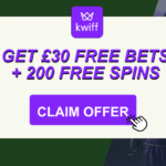 Kwiff welcome offer 2025: Claim a £30 free bet bonus