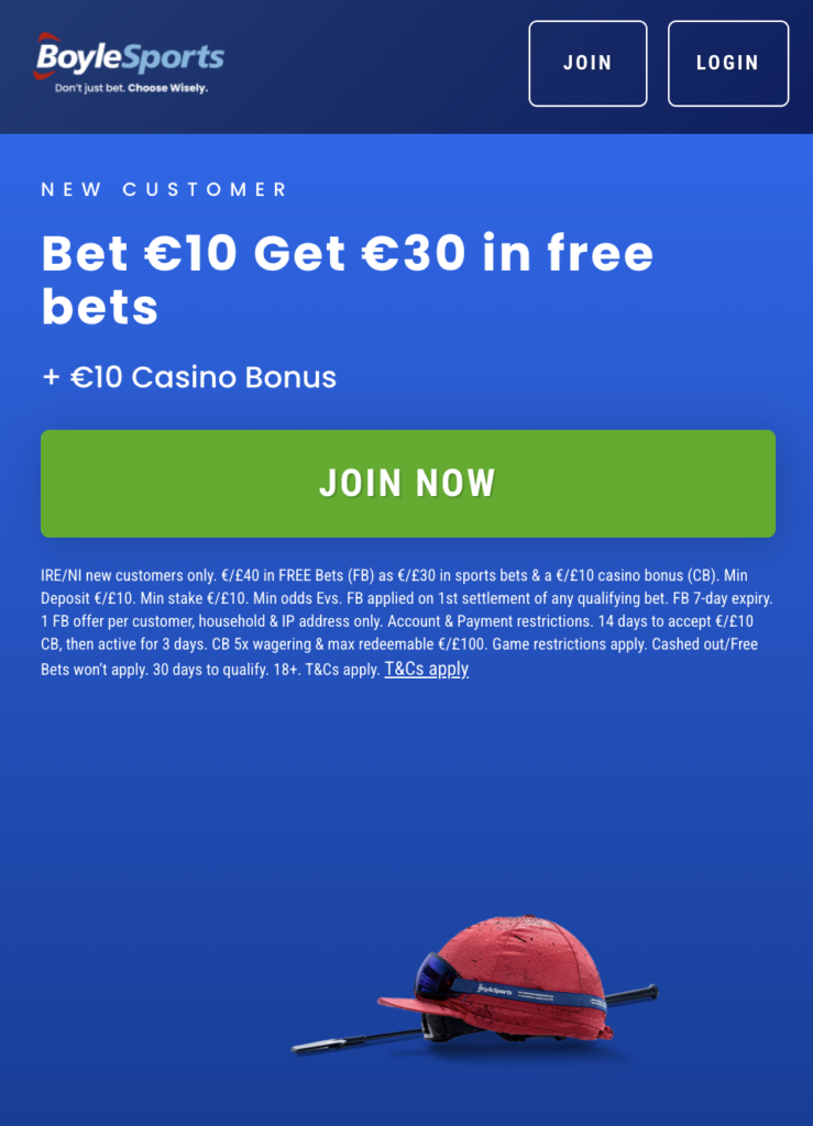 Boylesports sign up offer