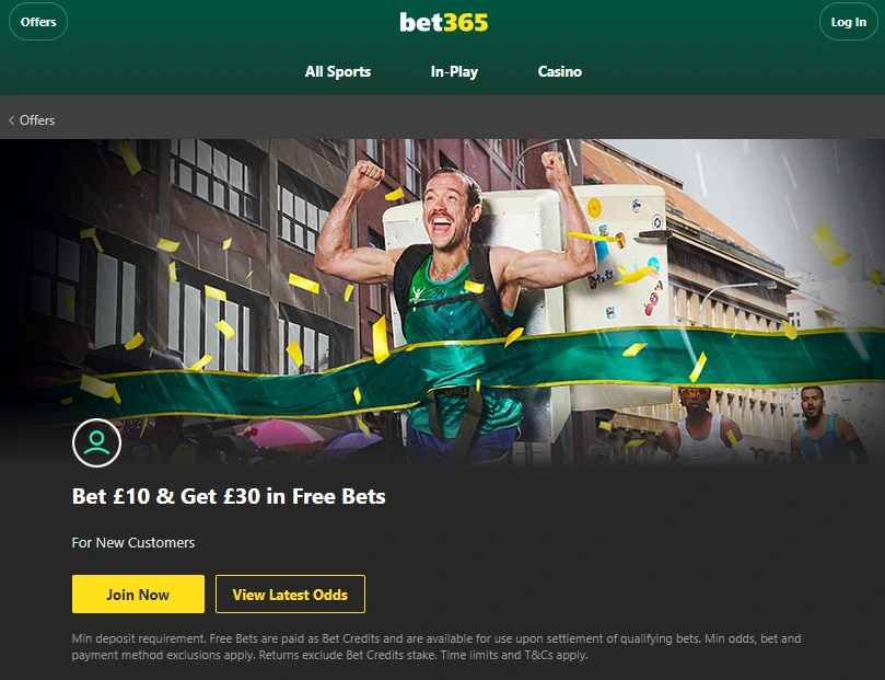 bet365 Sign Up offer