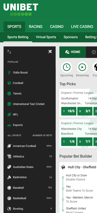 Unibet sportsbook 