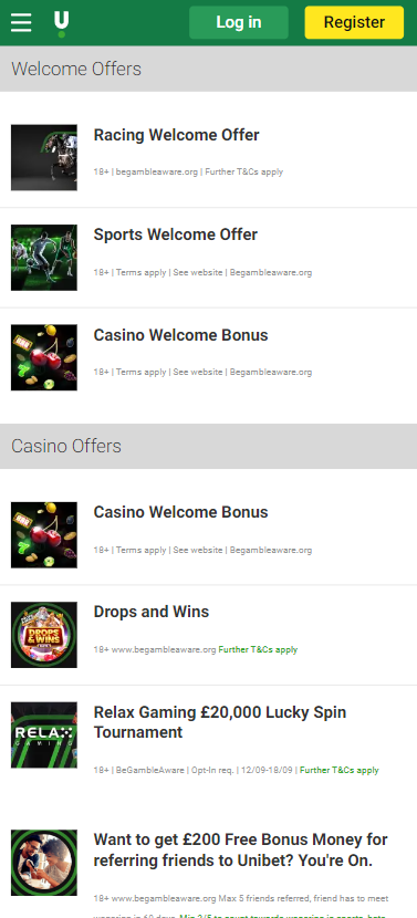 Unibet promotions