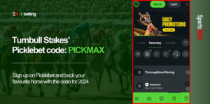 Use the Picklebet Affiliate Code “PICKMAX” to bet on the 2024 Turnbull Stakes