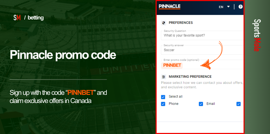 Pinnacle promo code PINNBET Canada