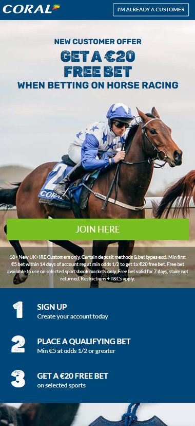 Coral horse racing offer