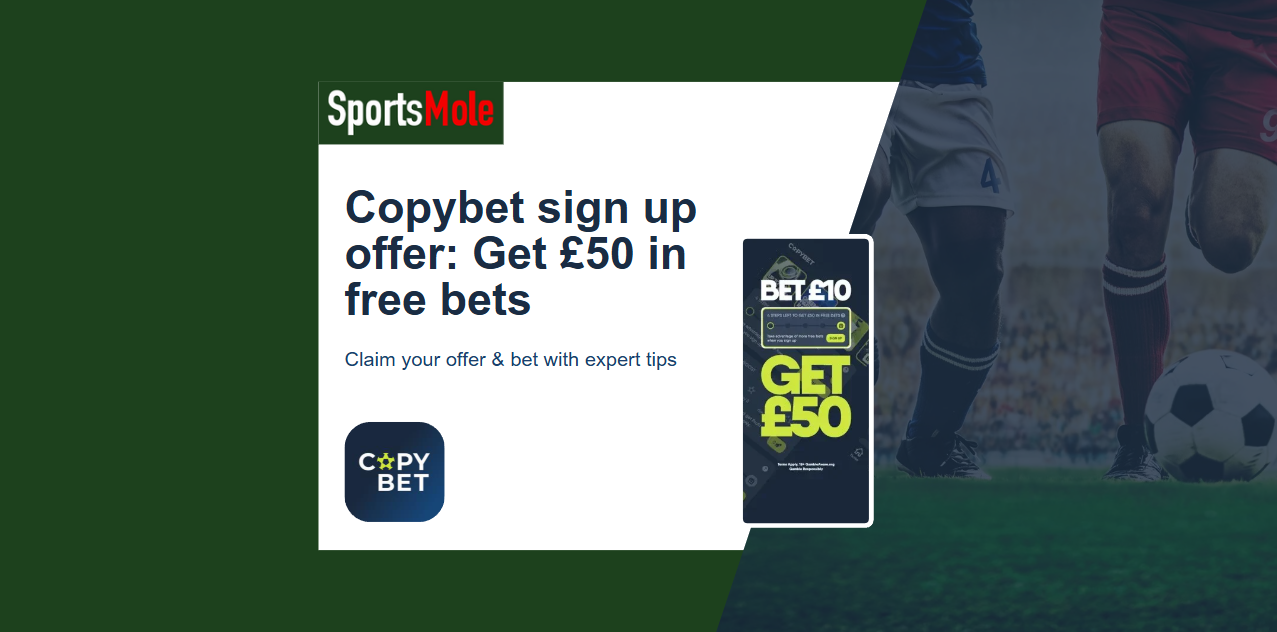 Copybet Sign Up Offer – Get £50 in free bets (December 2024)