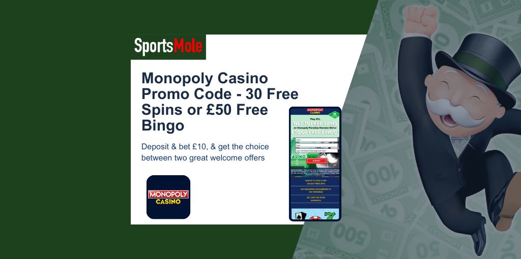 Monopoly casino promo code free spins offer