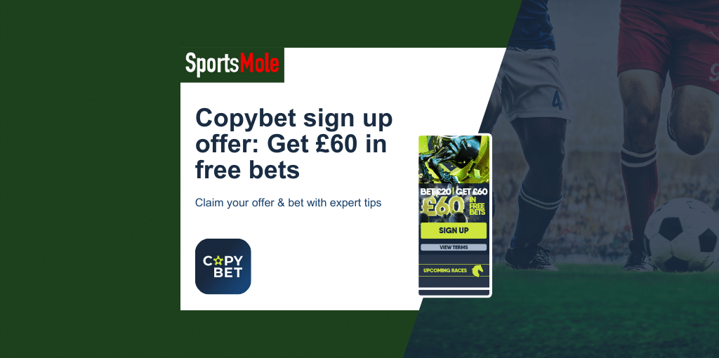 Copybet sign up offer – Get £60 in free bets (2025)